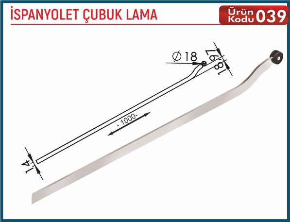 İspanyolet Çubuk Lama