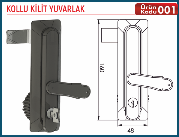 Kollu Kilit Yuvarlak