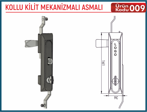 Kollu Kilit Mekanizmalı Asmalı