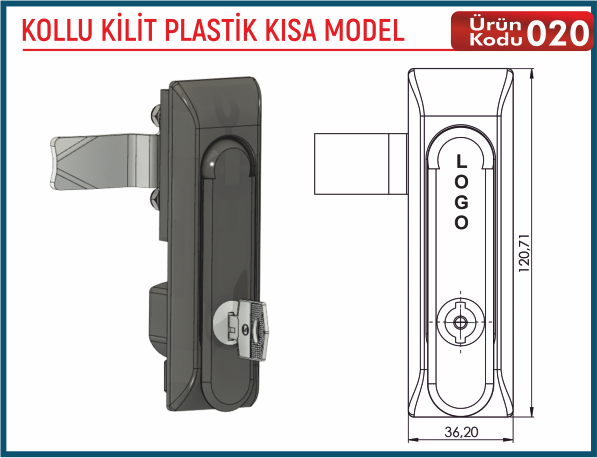 Kollu Kilit Plastik Kısa Model