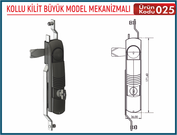 Kollu Kilit Büyük Model Mekanizmalı