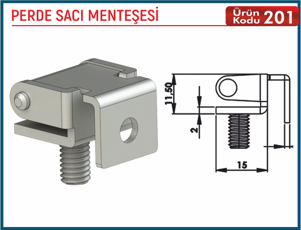 Perde Sacı Menteşesi