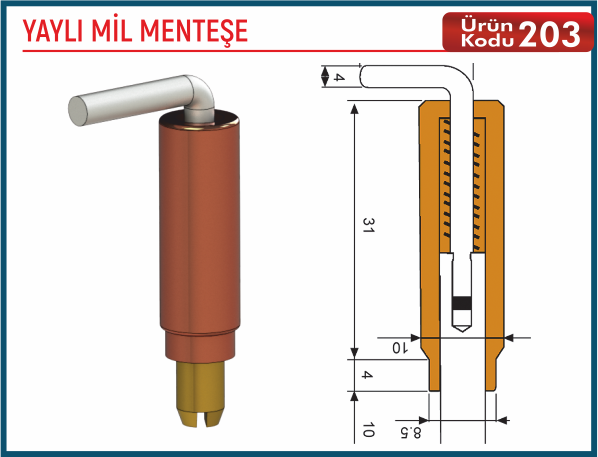 Yaylı Mil Menteşe