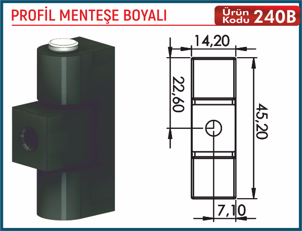 Profil Menteşe Boyalı