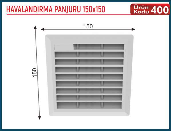Havalandırma Panjuru 150x150