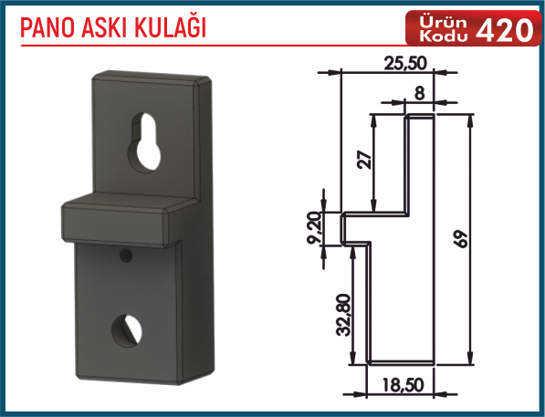 Pano Askı Kulağı