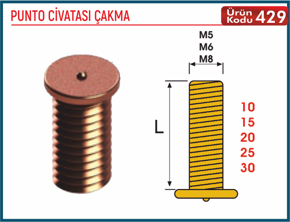 Punto Civatası Çakma