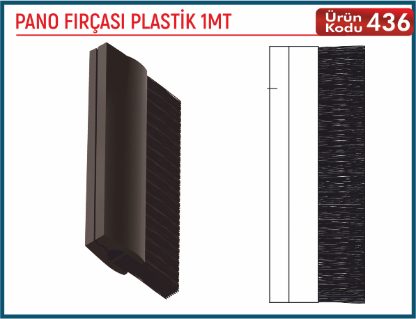 Pano Fırçası Plastik 1MT